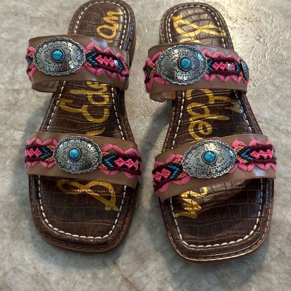 Sam Edelman Women's Hardyn Southwest Sandal Size  9